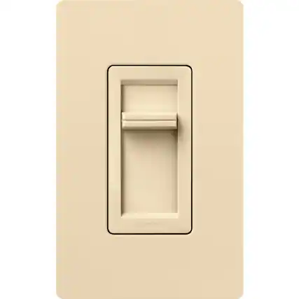 Front. Lutron - Lutron Lumea Ivory 150 W Slide Dimmer Switch 1 pk - Ivory.