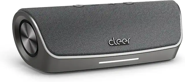 Front. Cleer - Cleer Scene Bluetooth Speaker – Waterproof IPX7, 12H Playtime, Deep Bass, Mic, Portable - Grey.