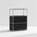 Alt View 1. Malletson - Metal Modular Sideboard Storage Cabinet 3 Tier, Modern Grid-Style, for Dining Room or Office (1‑Pack) - Black.