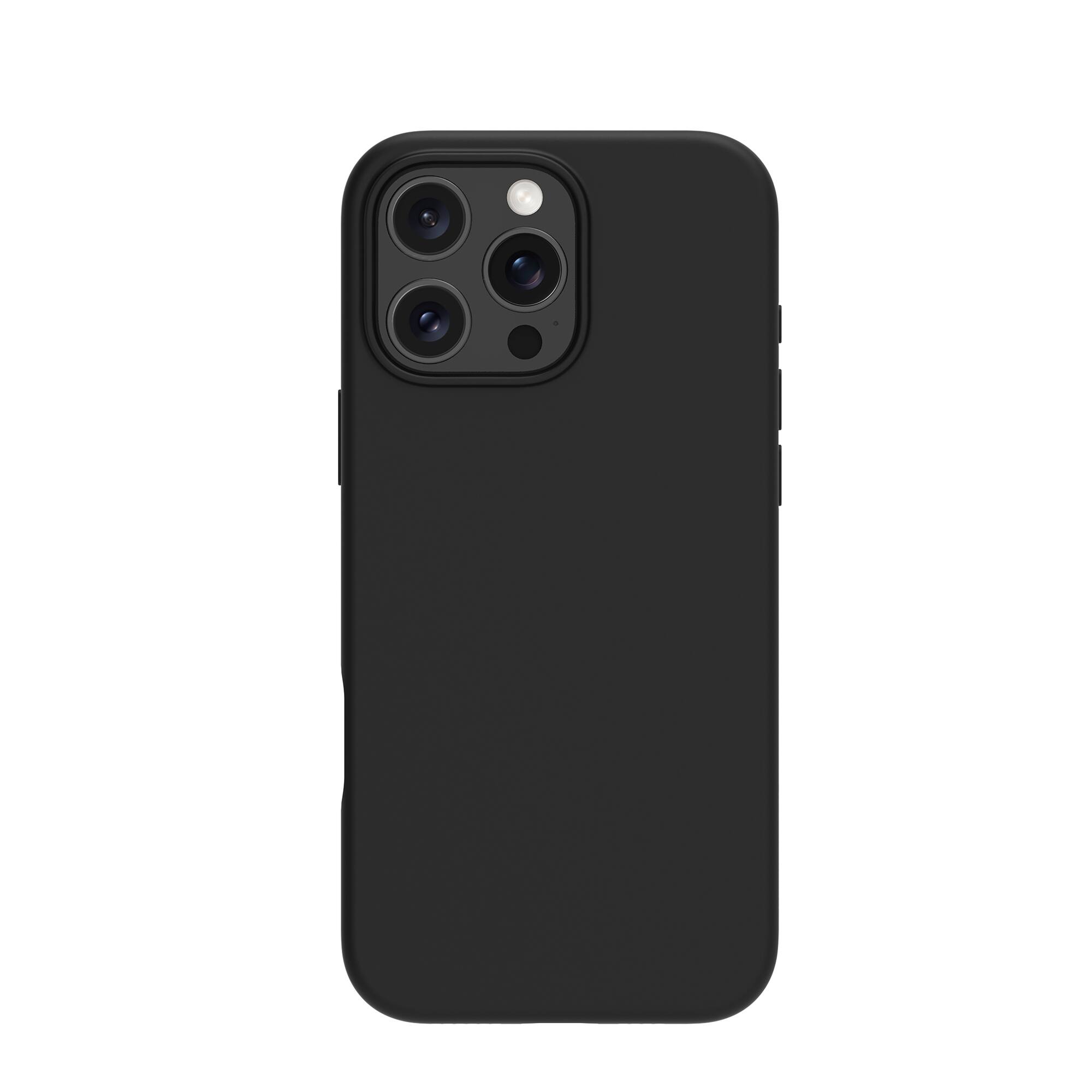 Front. dbramante1928 - Monaco Case with Magsafe for Apple iPhone 16 Pro Max - Night Black.