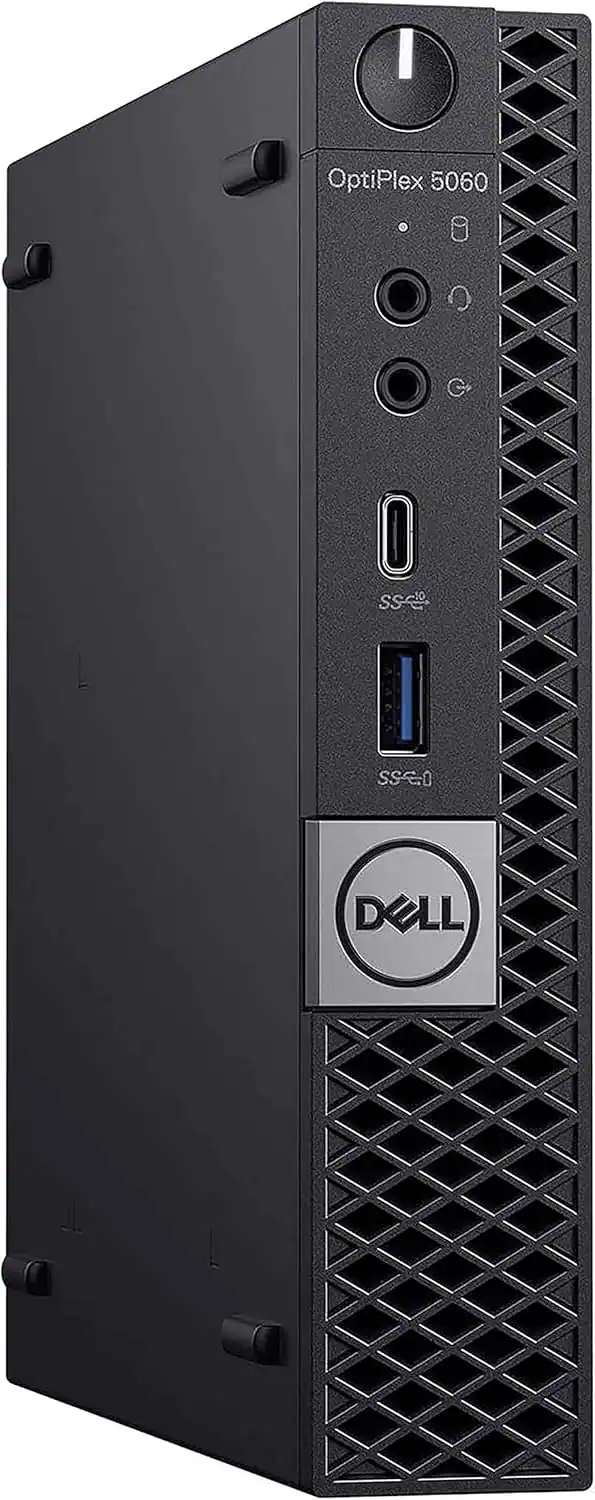 Dell - Refurbished Excellent - OptiPlex 5060 Micro Desktop Computer, Hexa Core Intel i5-8600T 3.2GHz, 32GB DDR4 RAM, 500GB SSD, Windows 11 Pro - Black