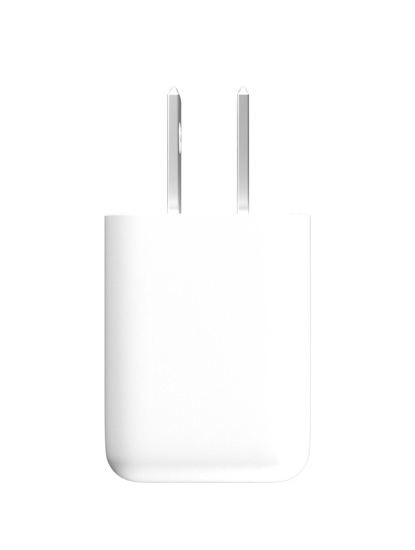 Alt View 1. Ampsentrix - 2 Plug 20W USB Type C And USB Type A Wall Power Adapter.