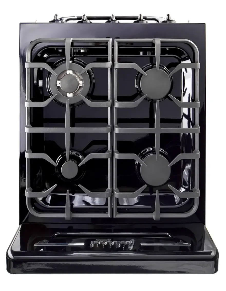Alt View 15. Unique Appliances - Classic Retro 2.9 Cu. Ft. Freestanding Gas Convection Range - Midnight Black.