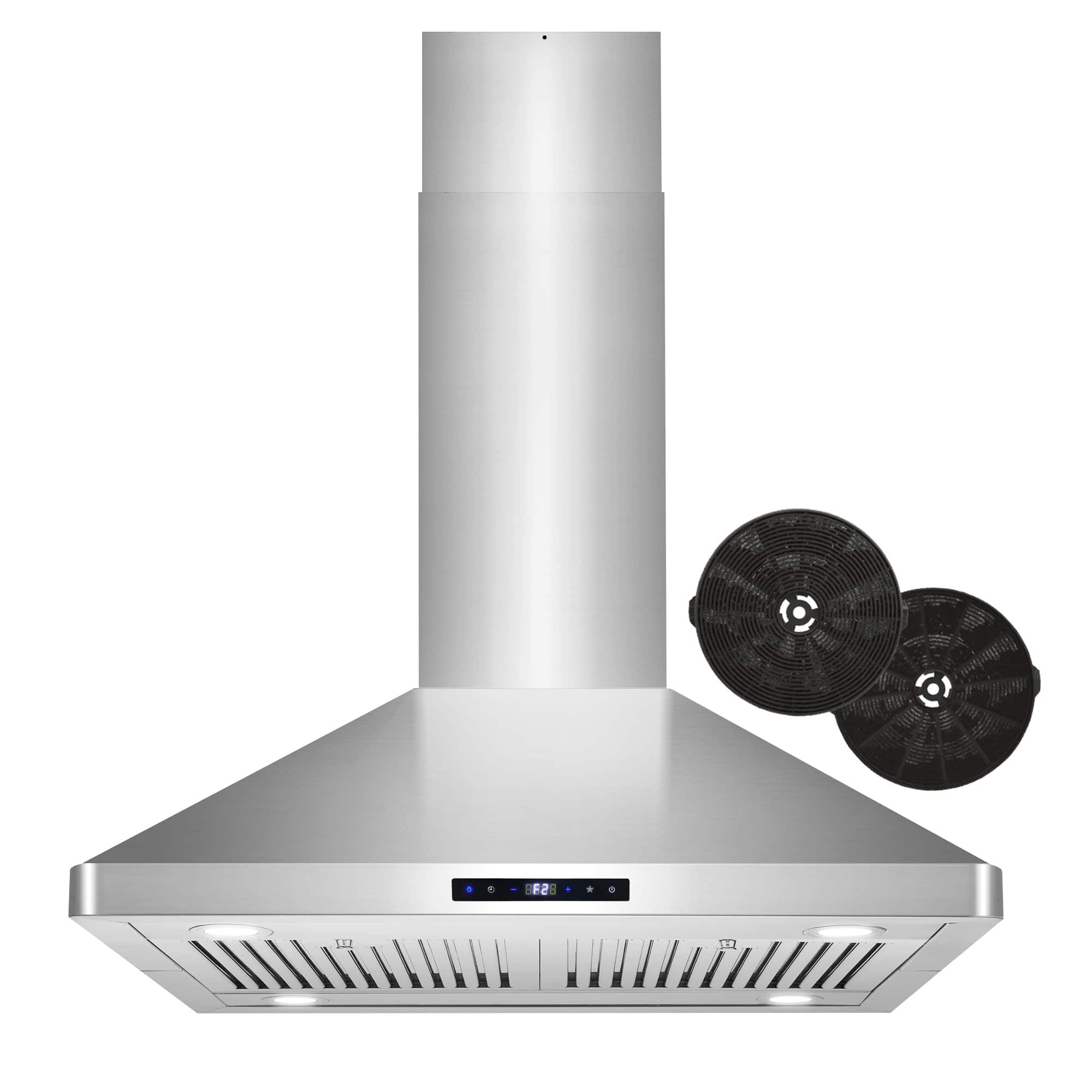 COSMO - 30 inches - Convertible - Island Range Hood - Stainless Steel