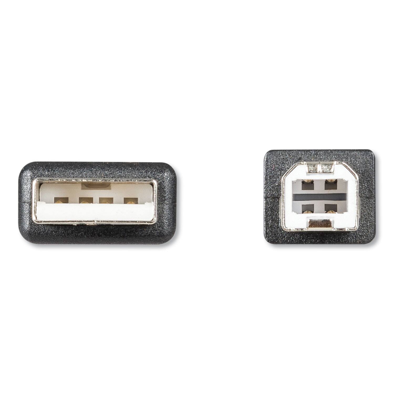 Left. Innovera - Usb Cable, 6 Ft, Black.