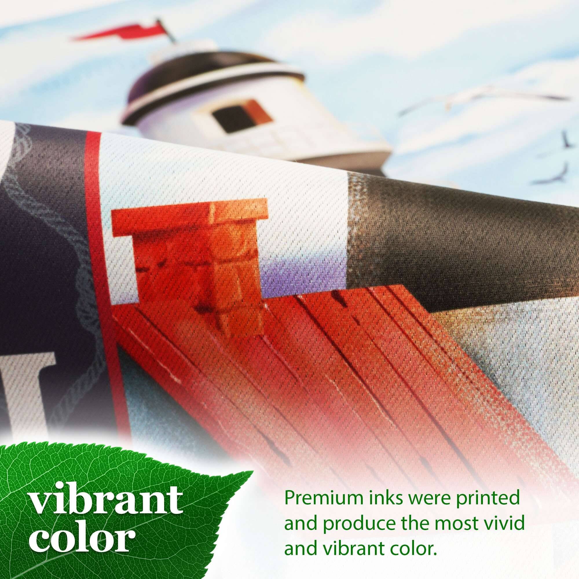 1 vibrant color Premium inks were printed and produce the most vivid and vibrant color.