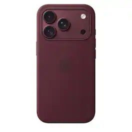 Apple - iPhone 18 Pro Silicone Case with MagSafe - Burgundy