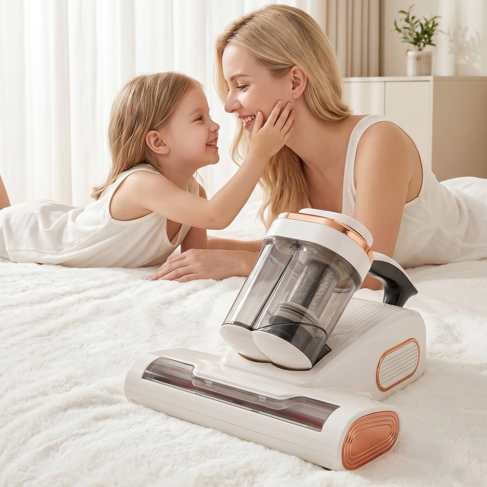 Alt View 10. Topteng - Mattress Vacuum with UV Light & Heat - 15KPa Suction, 140°F, HEPA Filter for Bed, Sofa, Couch, Crib.