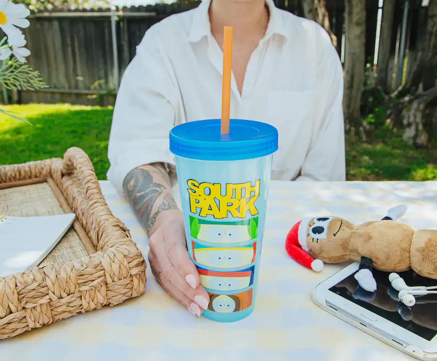 Silver Buffalo South Park Characters Color Changing Plastic Tumbler ...
