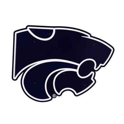 Front. Evergreen Enterprises - Kansas State Wildcats 23" Layered Metal Wall Art Sign - Multicolor.