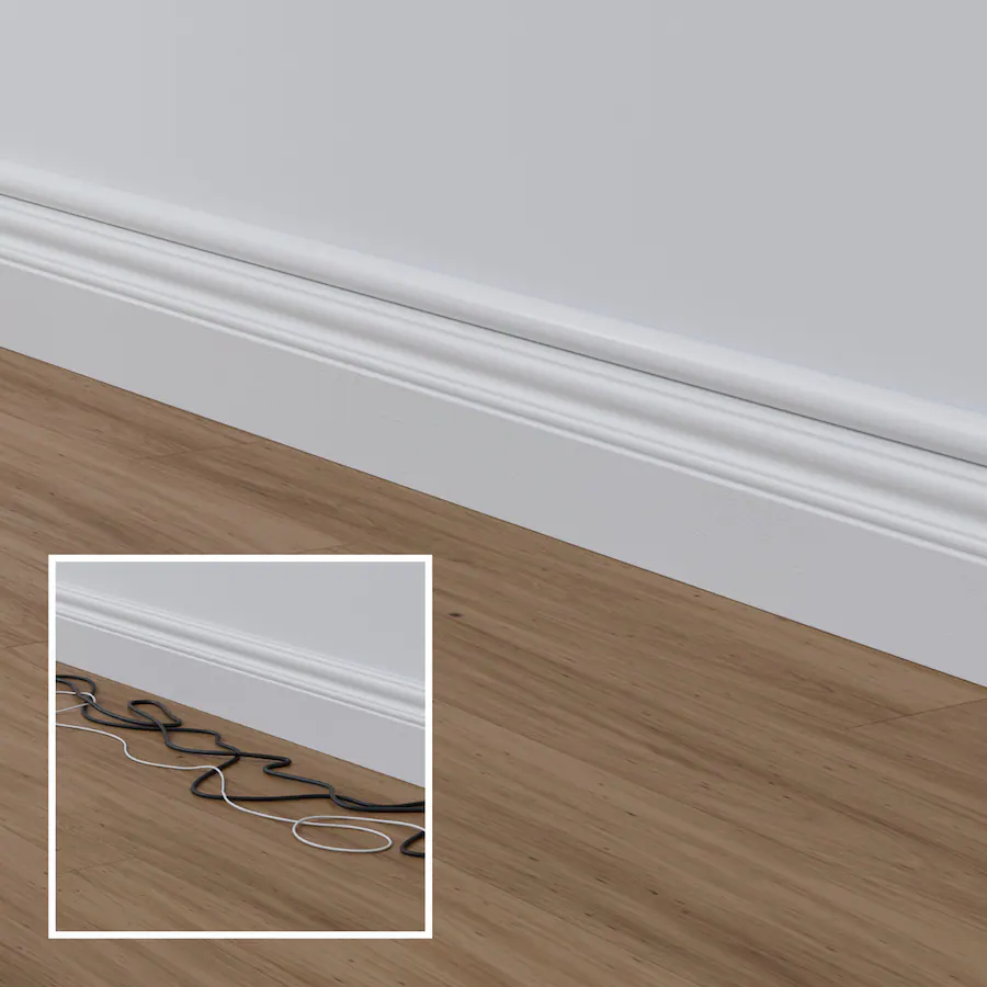 Double Line String Cover D Line Half Round Cord Cover (Small) 1.18in (W) x 0.59in (H) x 39in ...