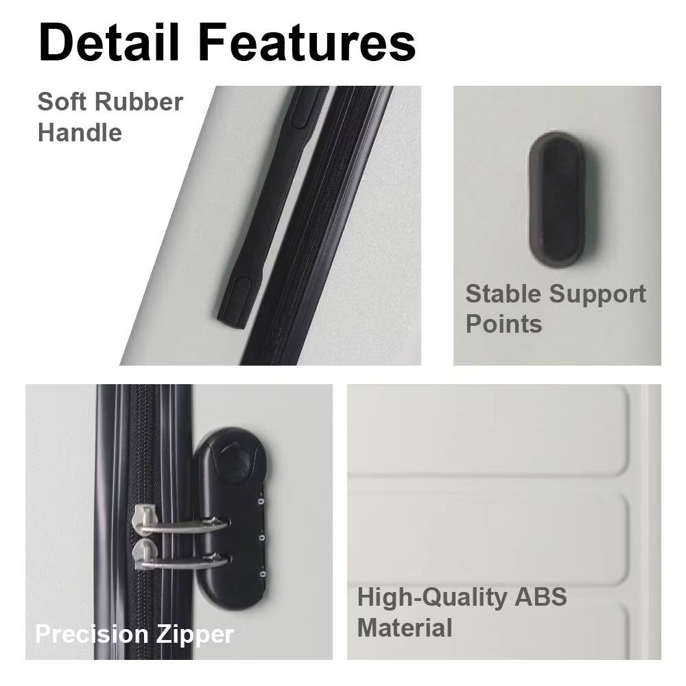 Detail Features

- Soft Rubber Handle
- Stable Support Points
- Precision Zipper
- High-Quality ABS Material