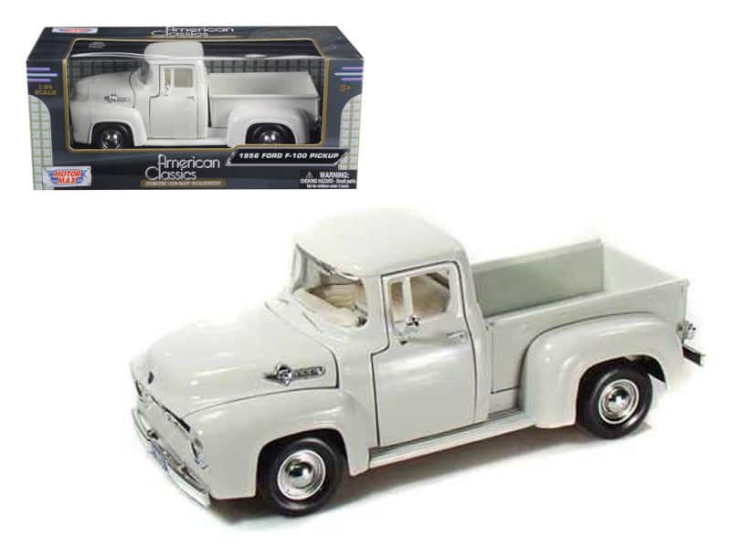 1956 Ford F-100 Pickup Truck White 1/24 Diecast Model Car by Motormax price history on PriceWatchPro