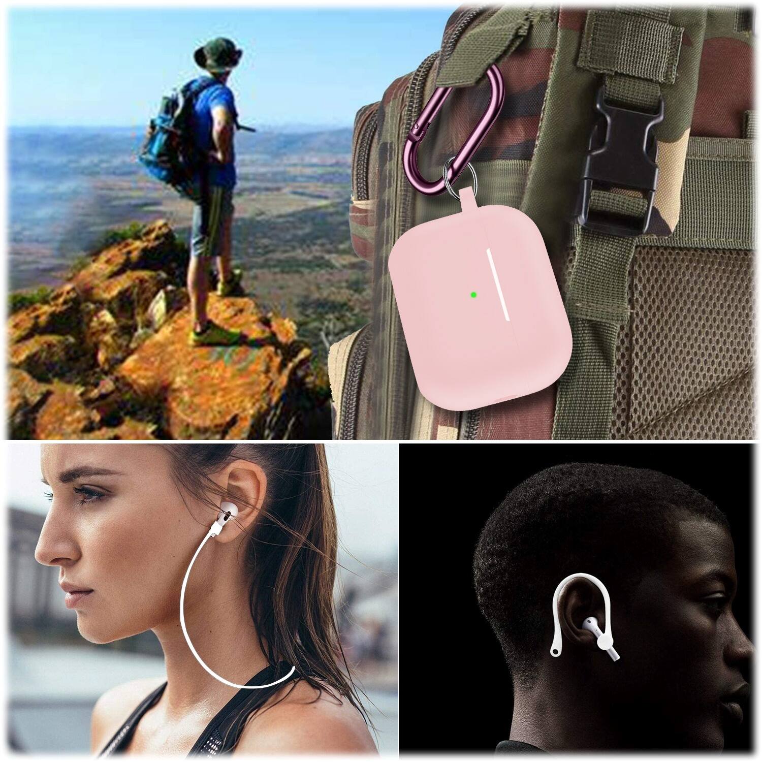 Alt View 16. SaharaCase - Case for Apple AirPods Pro (2nd Generation 2022) - Pink.