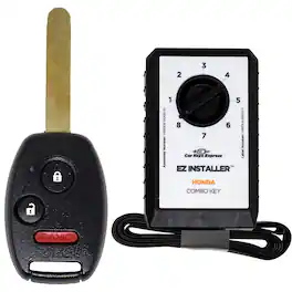 Car Keys Express - Honda Simple Key - 3 Button Remote and Key Combo and programming device - Black