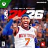 XBOX SERIES X|S SUPERSTAR EDITION NBA 2K26 EVERYONE E ESRB - NEW YORK 7 STORME 70 NATIONAL BASKETBALL ASSOCIATION 2K