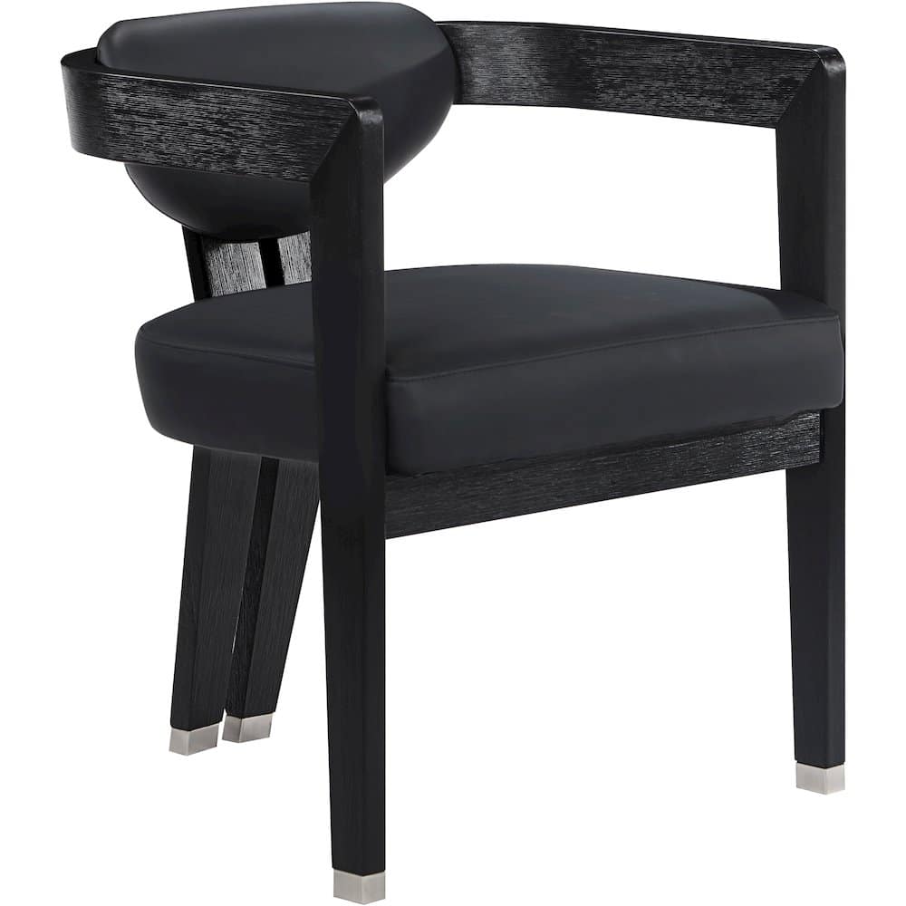 Meridian Furniture - Carlyle Vegan Leather Dining Chair - Black