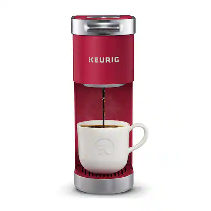 Front. Keurig - Keurig K-Mini Plus Single Serve Coffee Maker (Cardinal Red, Refurbished) - Red.