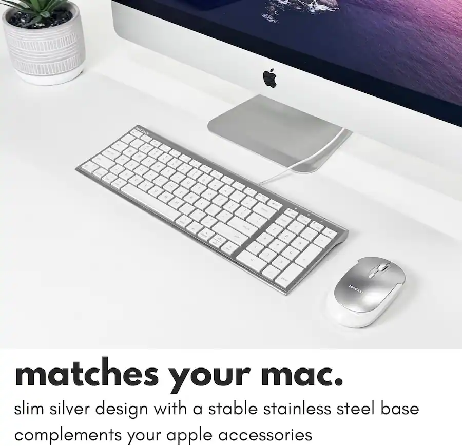 It Command Keyboard Pad Macally Wired Mac Keyboard with Number Pad, USB C Keyboard & USB A ...