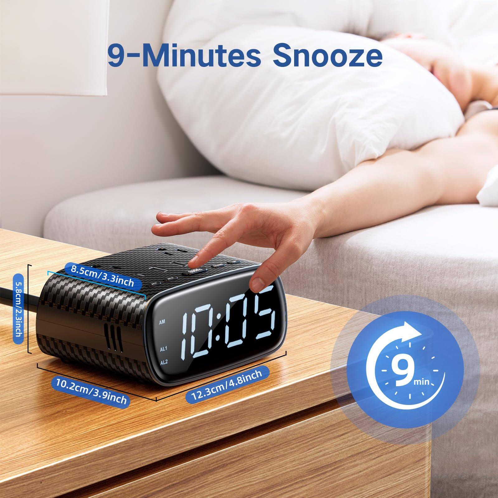 9-Minutes Snooze

5.8cm/2.3inch
8.5cm/3.3inch
10.2cm/3.9inch
12.3cm/4.8inch