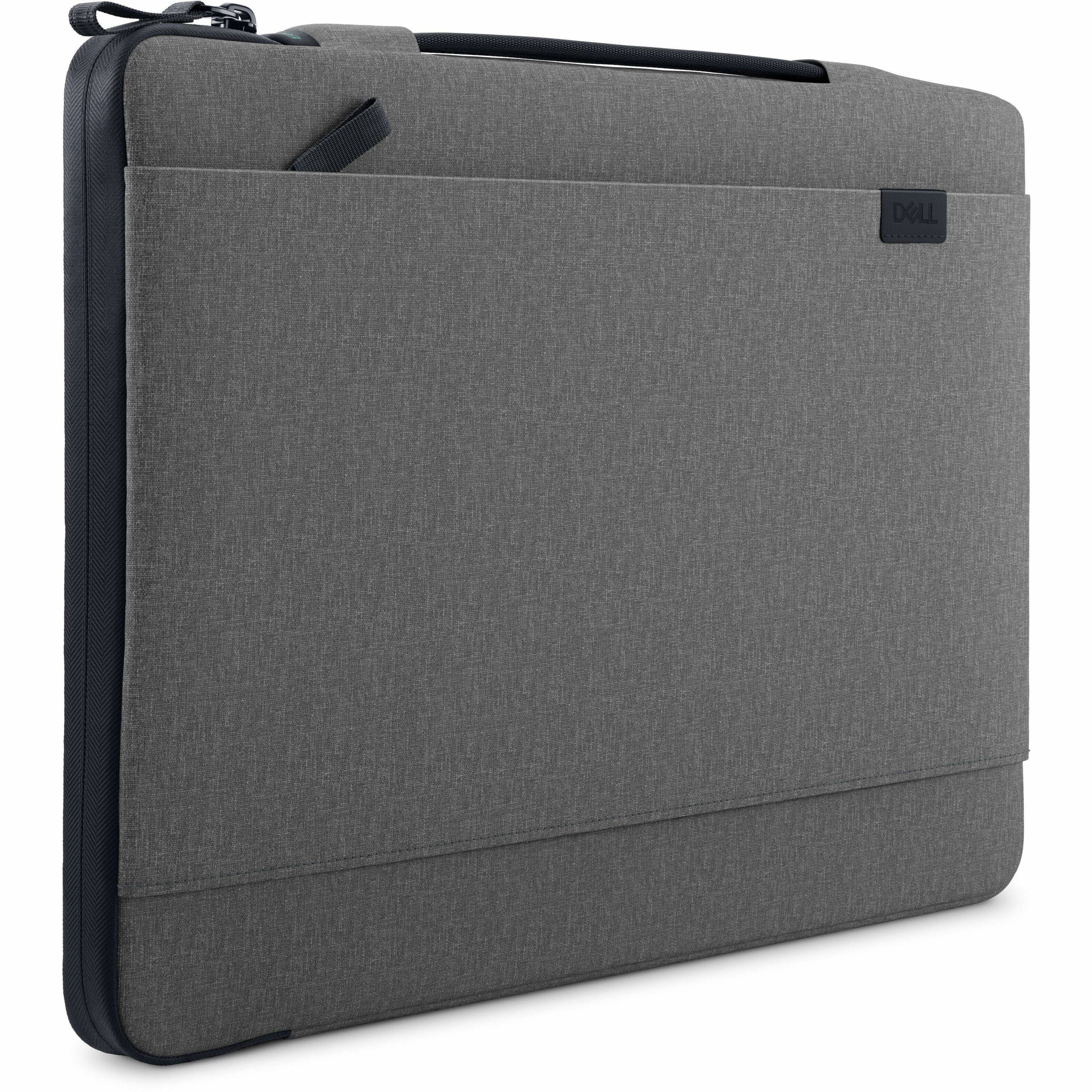 Alt View 8. Dell - Dell EcoLoop Urban Carrying Case (Sleeve) for 11" to 14" Notebook - Heather Gray - Water Resistant, Bump Resistant - Charcoal Gray.