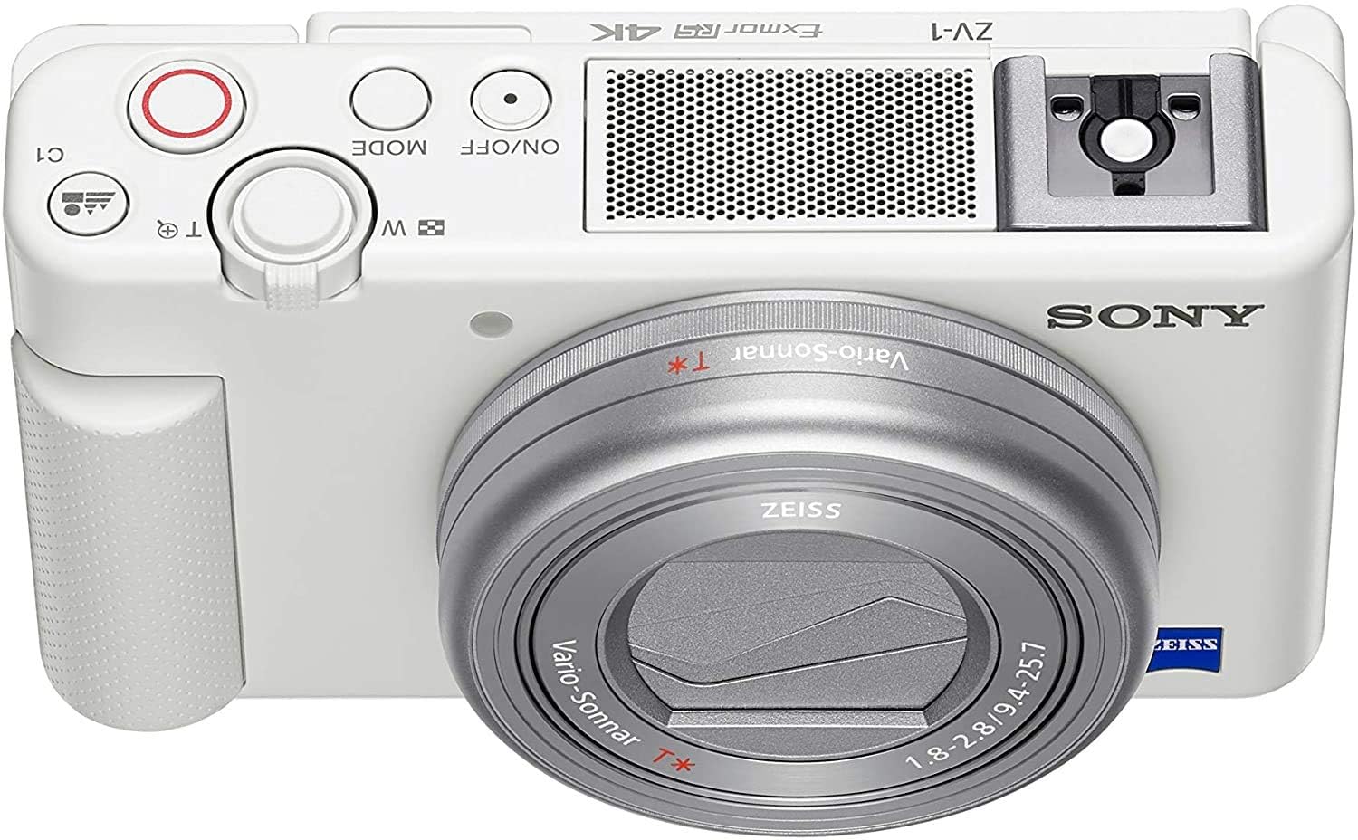 Bundle Sony ZV 1 Digital Camera (White) with 128GB SDXC Card and