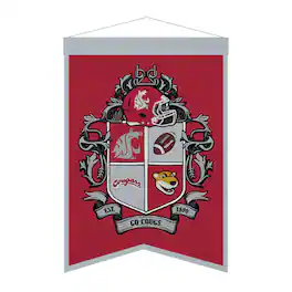 Sporticulture - Washington State Cougars 15" x 22" Crest Banner - Multicolor