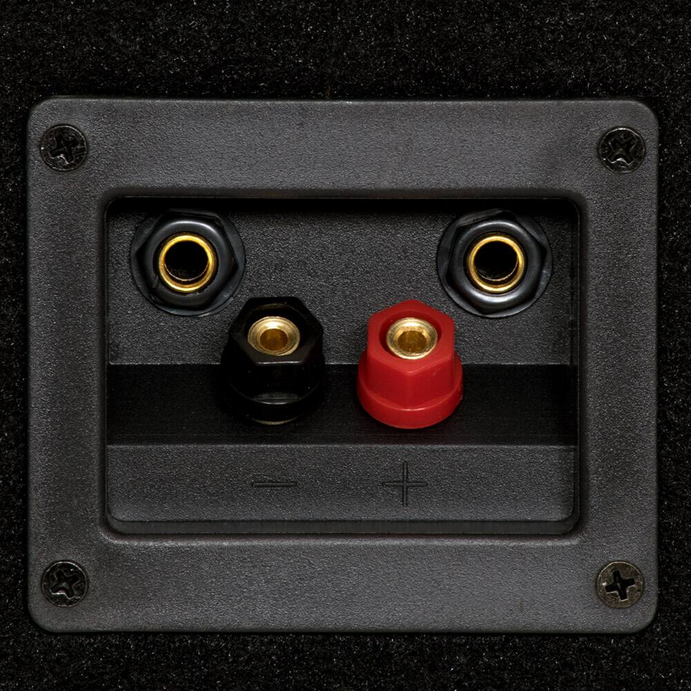 Alt View 3. Acoustic Audio by Goldwood - PA-500X Passive 800 Watt 3-Way Speaker Pair DJ PA Speakers and Stands - Black.