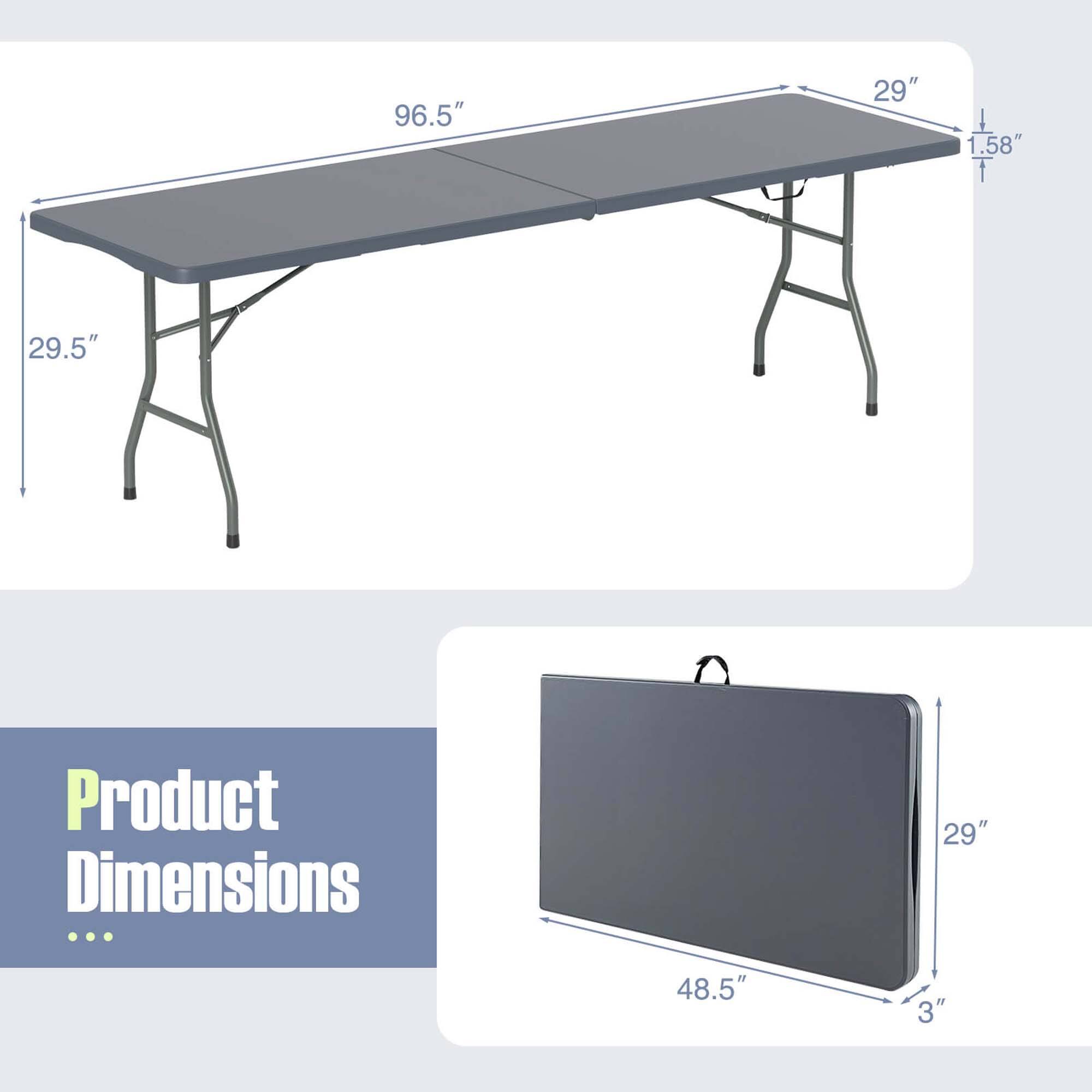 96.5" x 29" x 1.58"  
Product Dimensions: 29" x 48.5" x 3"