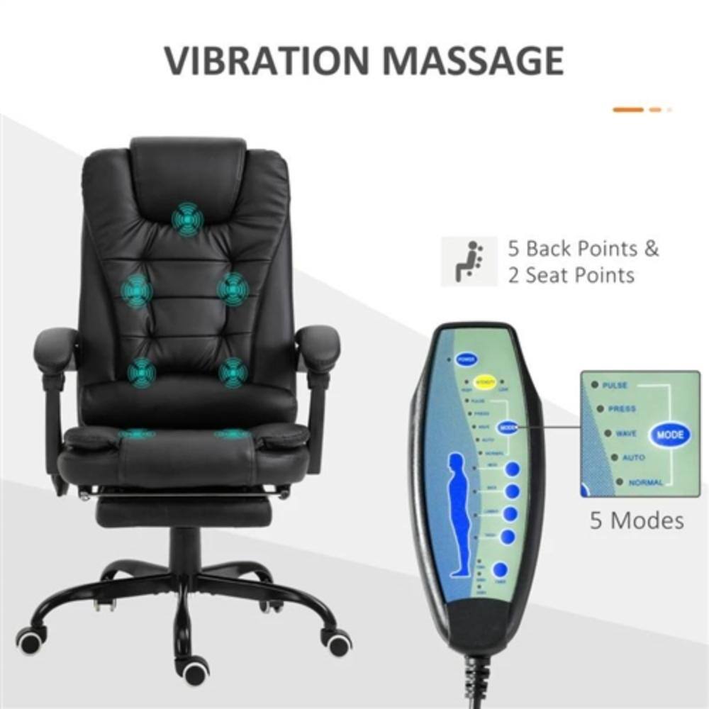 VIBRATION MASSAGE

5 Back Points & 2 Seat Points

PULSE PRESS WAVE MODE AUTO NORMAL

5 Modes