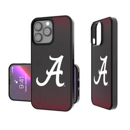 Keyscaper - NCAA - Alabama Crimson Tide Linen Logo iPhone Bump Case - 14 - Black