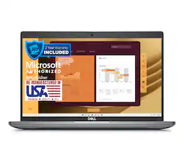 Dell - Refurbished Excellent - Latitude 5450 Core Ultra 7-165U 1.7GHz, 32GB, 512GB SSD, 14" FHD Touch, Windows 11 Pro (Refurbished) - Silver