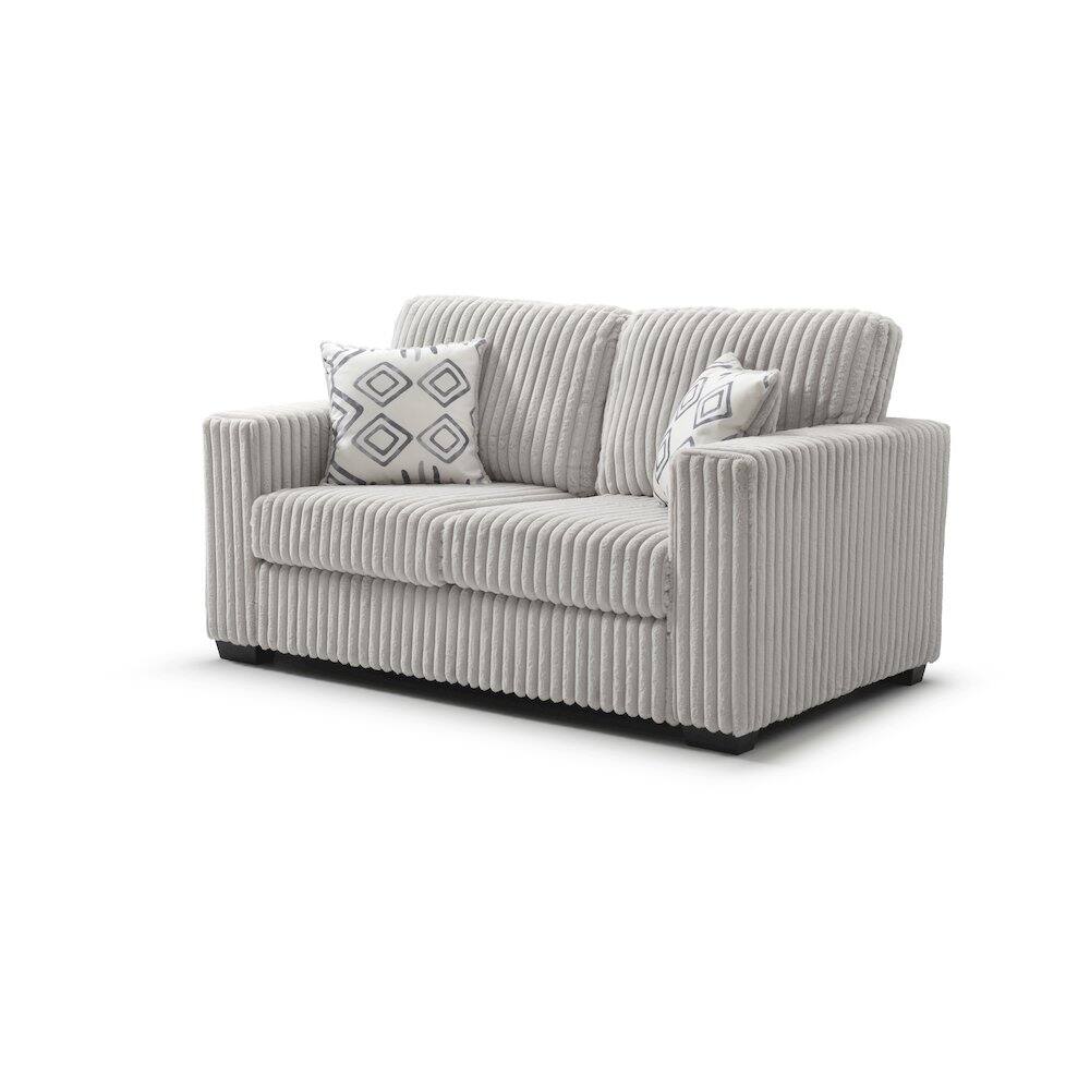 Alt View 1. Glory Furniture - Teddy Loveseat - Ivory.
