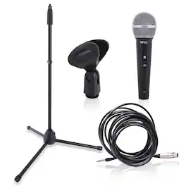 Pyle - Professional Handheld Dynamic Microphone Kit - Unidirectional Vocal Wired Microphone w/Carry Bag, Me