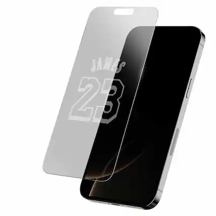 Front. Screen Skinz - LeBron James Los Angeles Lakers Clear iPhone Screen Protector - 16 Pro Max - Multicolor.