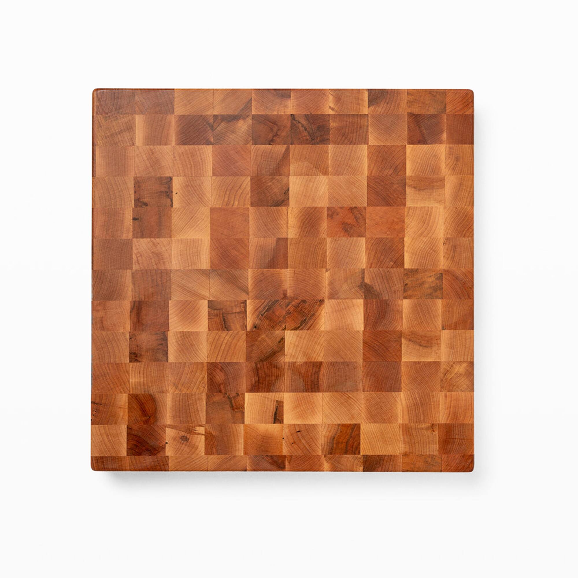 John Boos - Small Maple Wood End Grain Cutting Board for Kitchen 18" x 18" x 2.25" - NATURAL