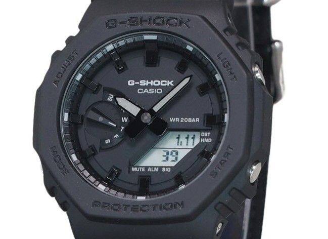 Casio G Shock Analog Digital Eco Cloth Strap Dial Quartz GA