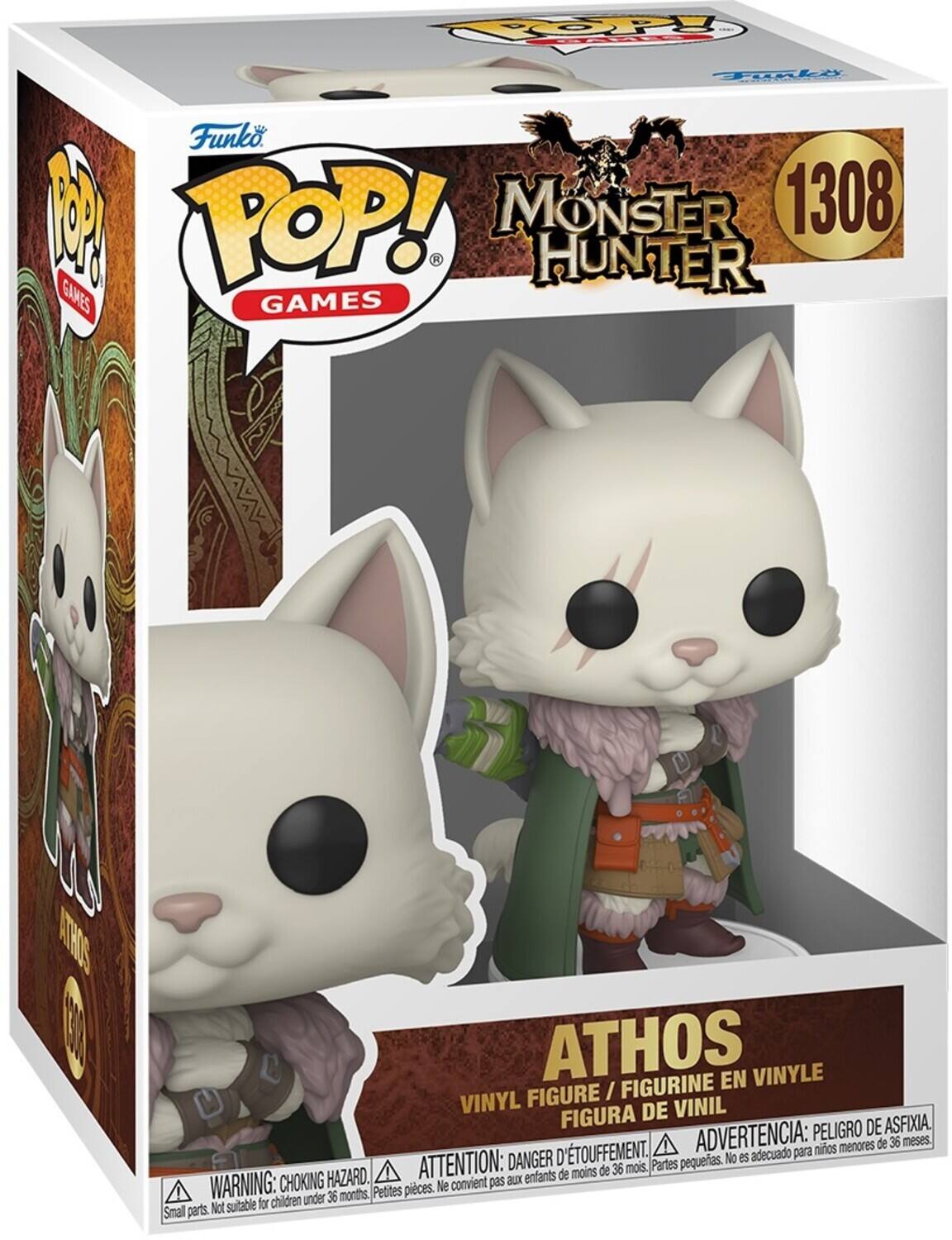 Funko POP! MONSTER HUNTER 1308

ATHOS
VINYL FIGURE / FIGURINE EN VINYLE / FIGURA DE VINIL

ADVERTENCIA: PELIGRO DE ASFIXIA. ATTENTION: DANGER D'ÉTOUFFEMENT. WARNING: CHOKING HAZARD. Small parts. Not suitable for children under 36 months.