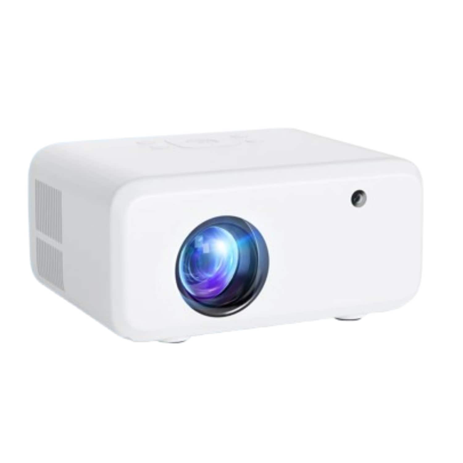 Stock Preferred - Upgraded 4K Projector 40000LMS Native 1080P 3D 5G WiFi & Bluetooth - White