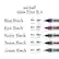 uni-ball Vision Elite BLX
- Blue Black: 0.5 mm, 0.8 mm
- Red Black: 0.5 mm, 0.8 mm
- Purple Black: 0.5 mm, 0.8 mm
- Brown Black: 0.5 mm, 0.8 mm
- Green Black: 0.5 mm, 0.8 mm
