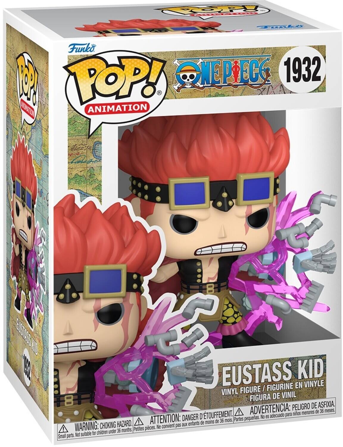Topke Funko 1 POP! ANIMATION EUSTASS KID 100 10 EUSTASS KID FIGURINE EN VINYLE VINYL FIGURE FIGURA DE VINIL PELIGRO DE ASFIXIA. TOUFFEMENT. ADVERTENCIA: para nios menores de 36 meses. DANGER D'ÉTOUFFEMENT. ATTENTION: de 36 mois. Partes pequenas. HAZARD. enfants de moins de 36 mois. WARNING: CHOKING HAZARD. Small parts. Not suitable for children under 36 months. Petites pièces. Ne convient pas aux enfants de moins de 36 mois.