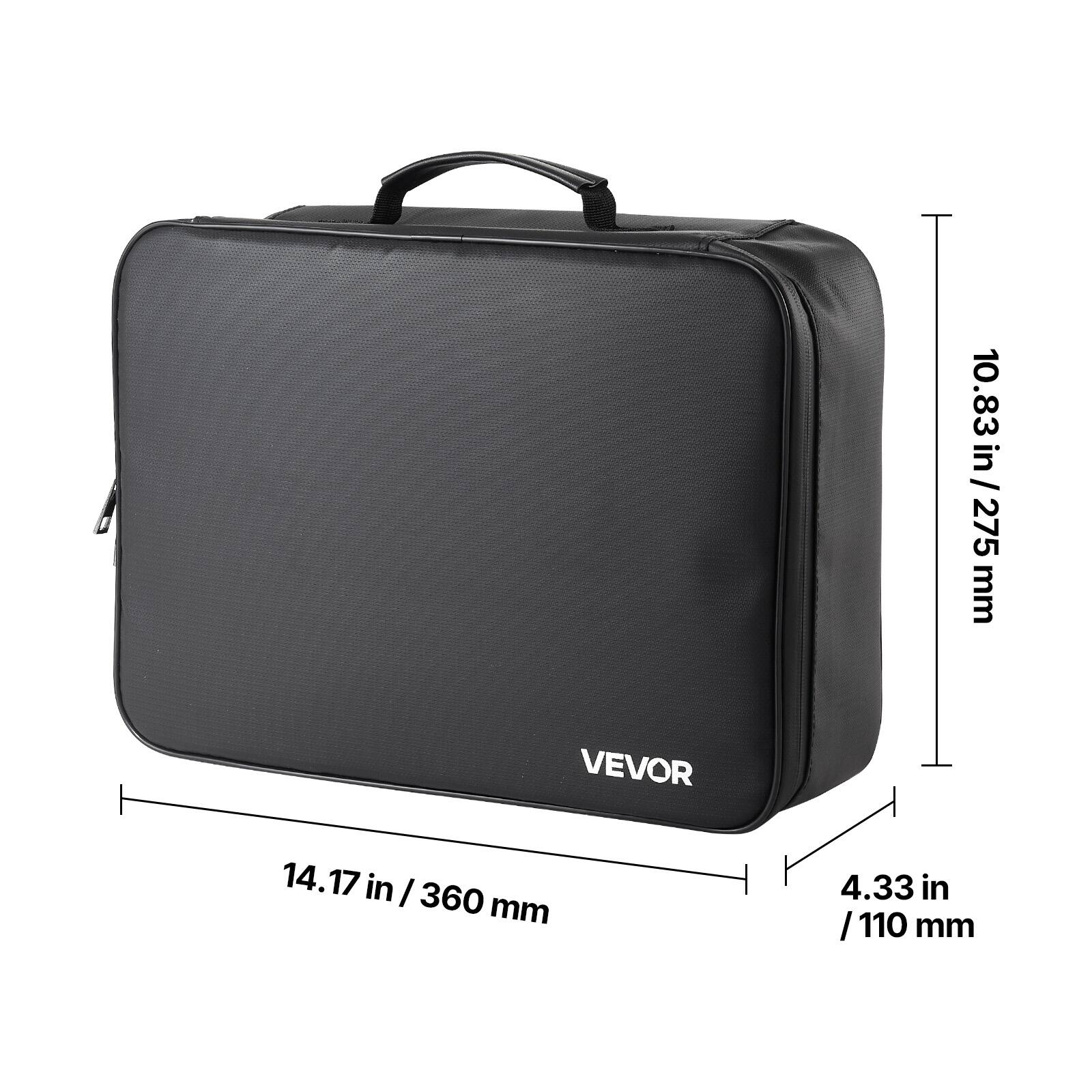VEVOR Fireproof Document Box, 1832 ℉ Heat Insulated Fireproof