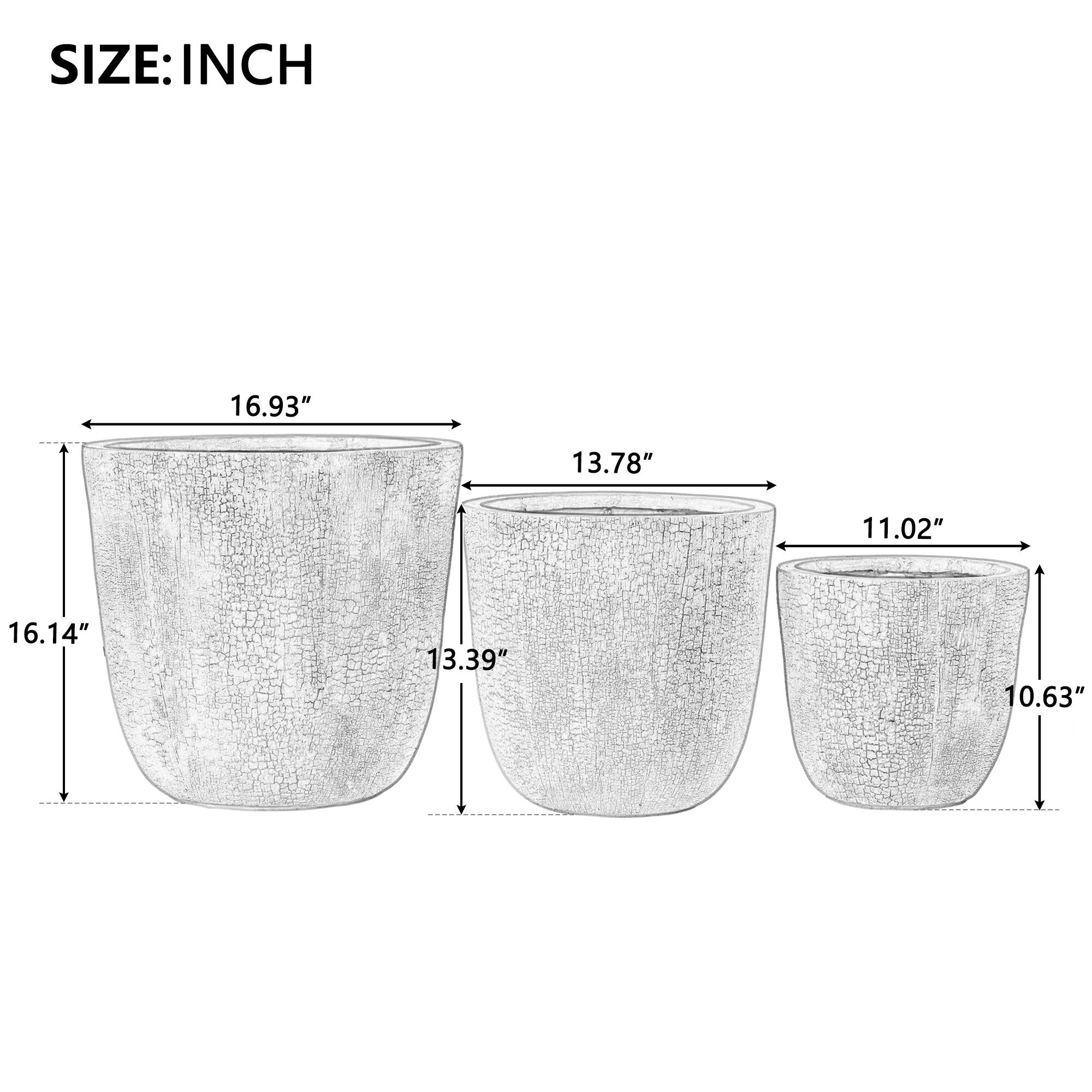 SIZE: INCH  
16.93" 13.78" 11.02"  
16.14" 13.39" 10.63"
