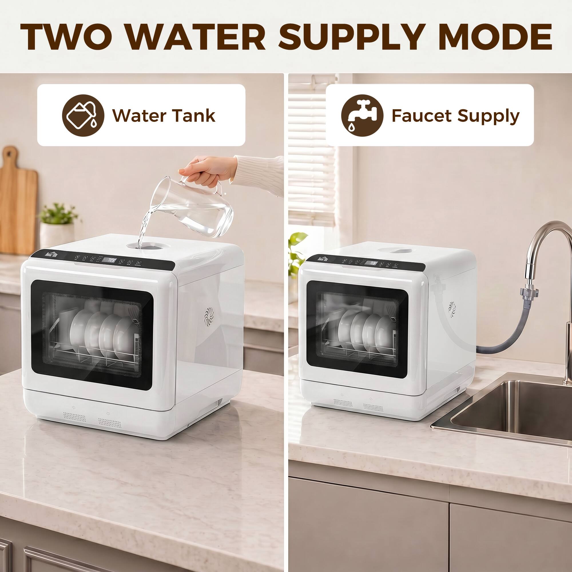 TWO WATER SUPPLY MODE

Water Tank

Faucet Supply