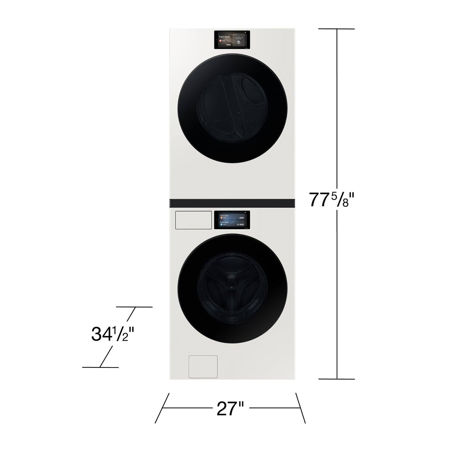 The text on the image reads: "775/8" 341/2" 27".