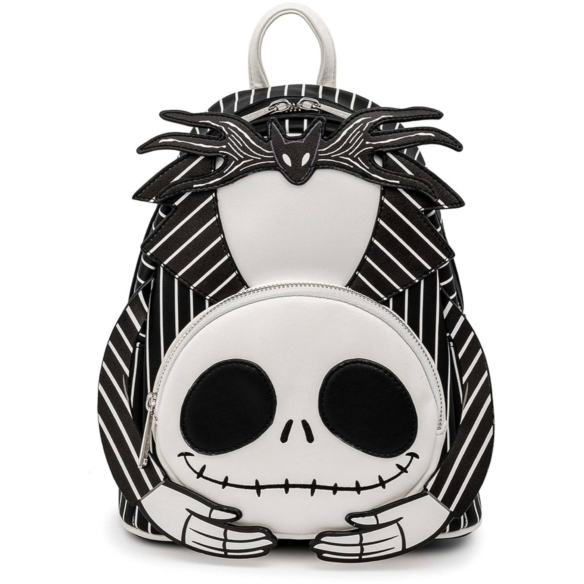 Front. Disney - Loungefly Disney Nightmare Before Christmas Headless Jack Skellington Double Strap Shoulder Bag - Multicolored.