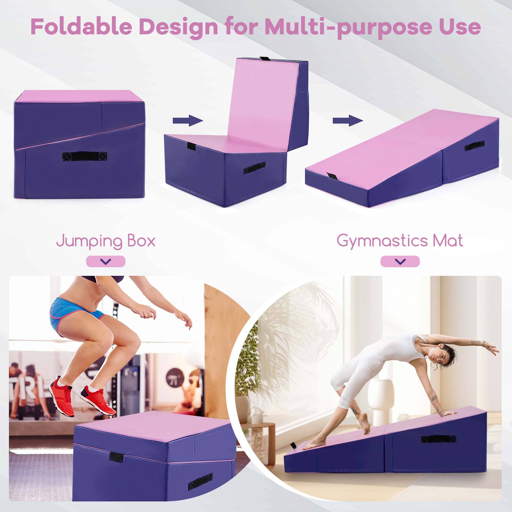 Foldable Design for Multi-purpose Use

Jumping Box

Gymnastics Mat
