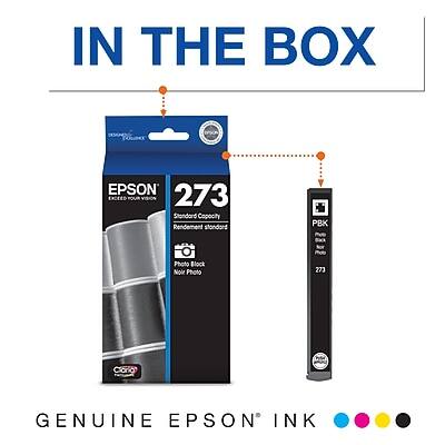 Epson T273 Ink Cartridge, Standard Photo Black T273120-S - Best Buy