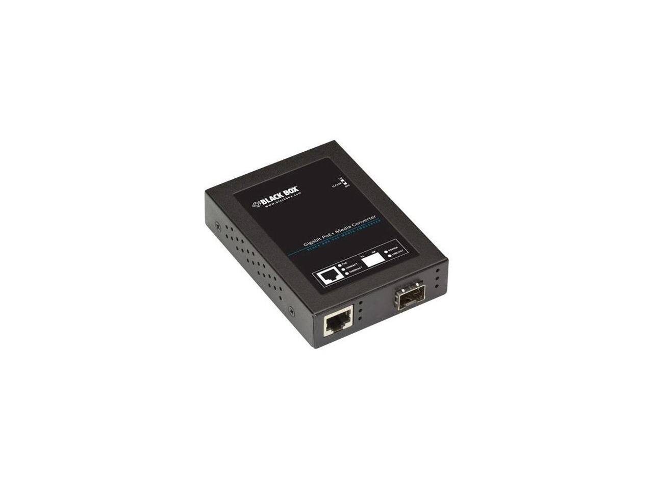 BLACK BOX  
Gigabit POE+ Media Converter