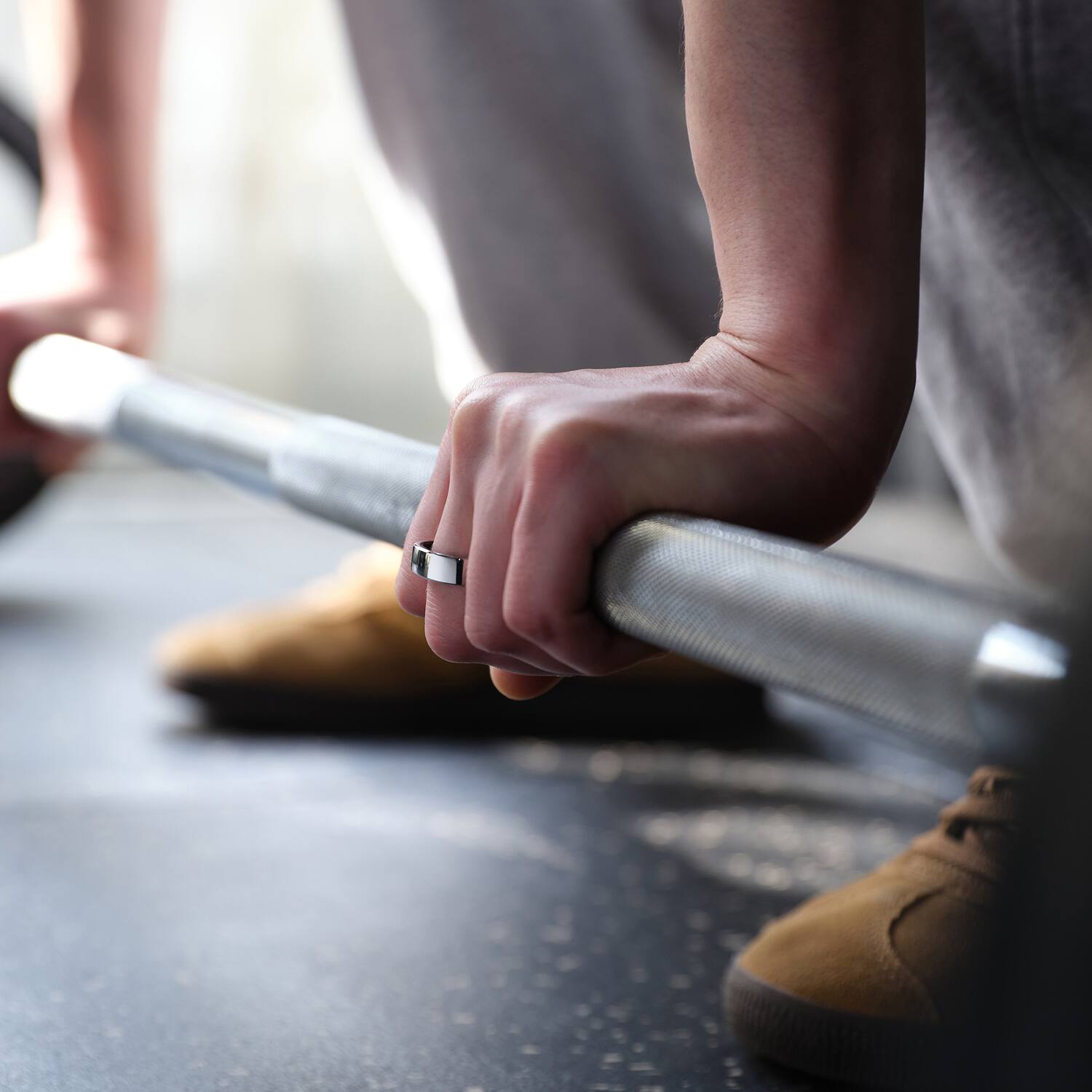 Alt View 4. RINGCONN - Gen 2 Ultra-Thin Smart Ring, Sleep Apnea Monitoring, Health Tracking, Size 7 - Future Silver.